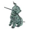 Design Toscano Raining Dogs Bronze Piped Garden Statue: Emerald Verde Patina SU5311